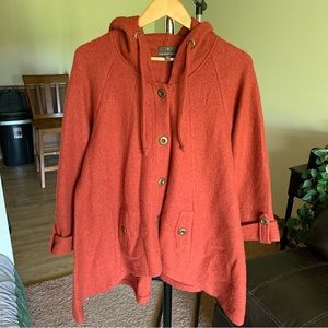 Fenn Wright Manson 100% Wool Burnt Orange Jacket